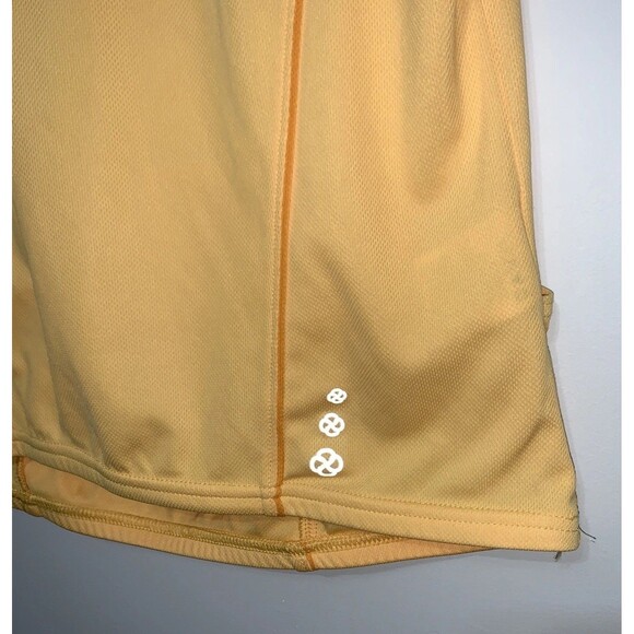 Pearl Izumi Cycling Jersey Womens Large Yellow Orange Tank 1/4 Zip Polyester - Picture 3 of 6